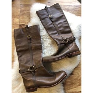 Coach | Tan Leather Riding Boots